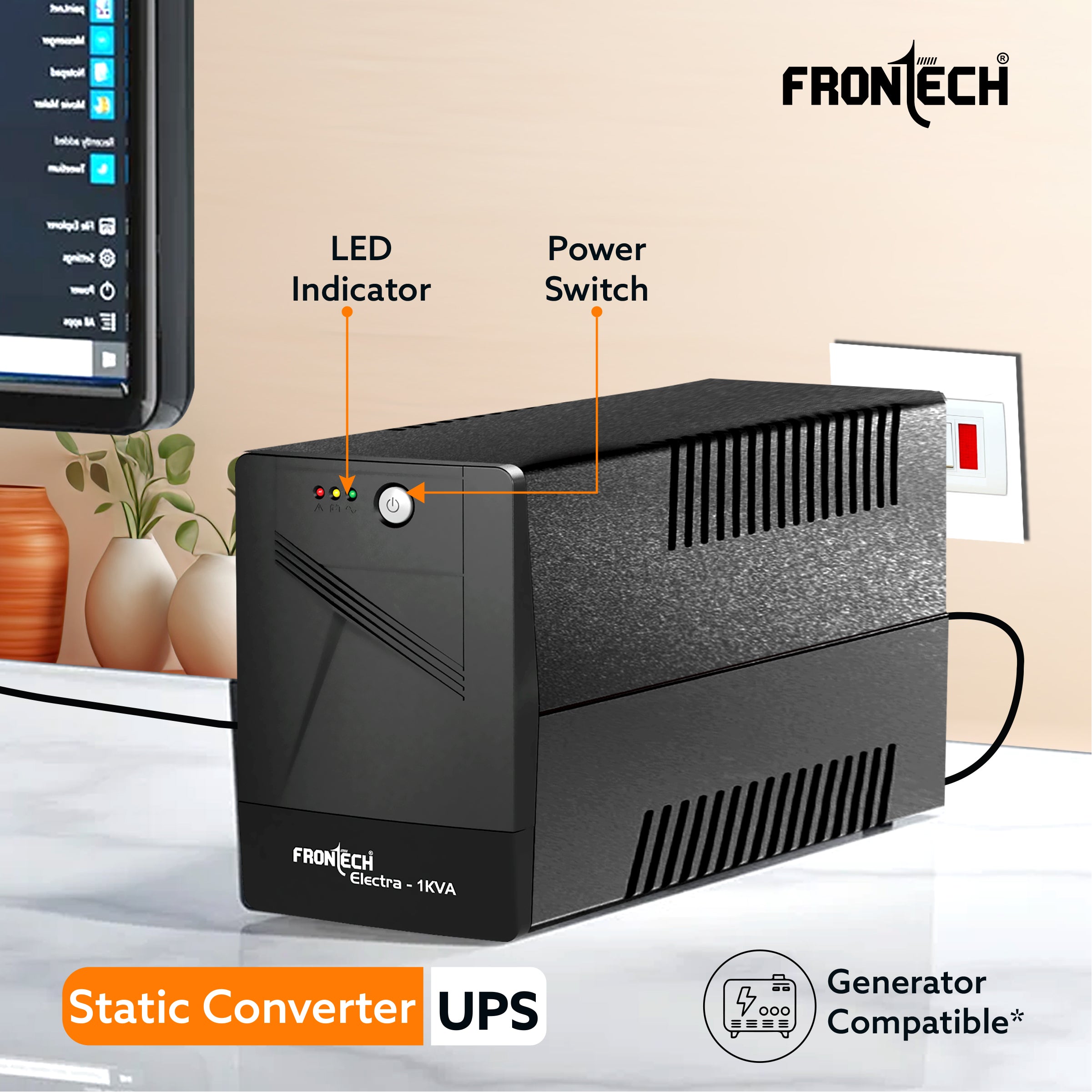 Frontech UPS Electra Plus 1000VA/600W (2566) Frontech UPS Electra Plus 1000VA/600W (2566)